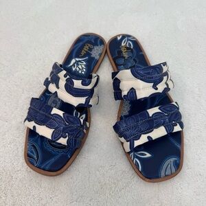 BODEN Printed Satin Slide Sandals‎ size 37